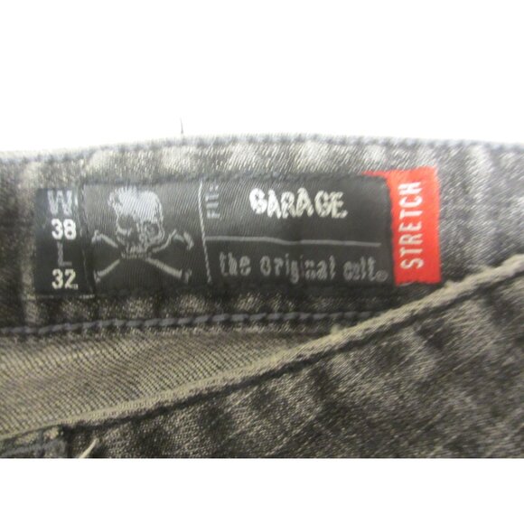 Lip Service Garage Mens Gray Stretch Denim Jeans Size 38/32 Relaxed Fit - Picture 8 of 8